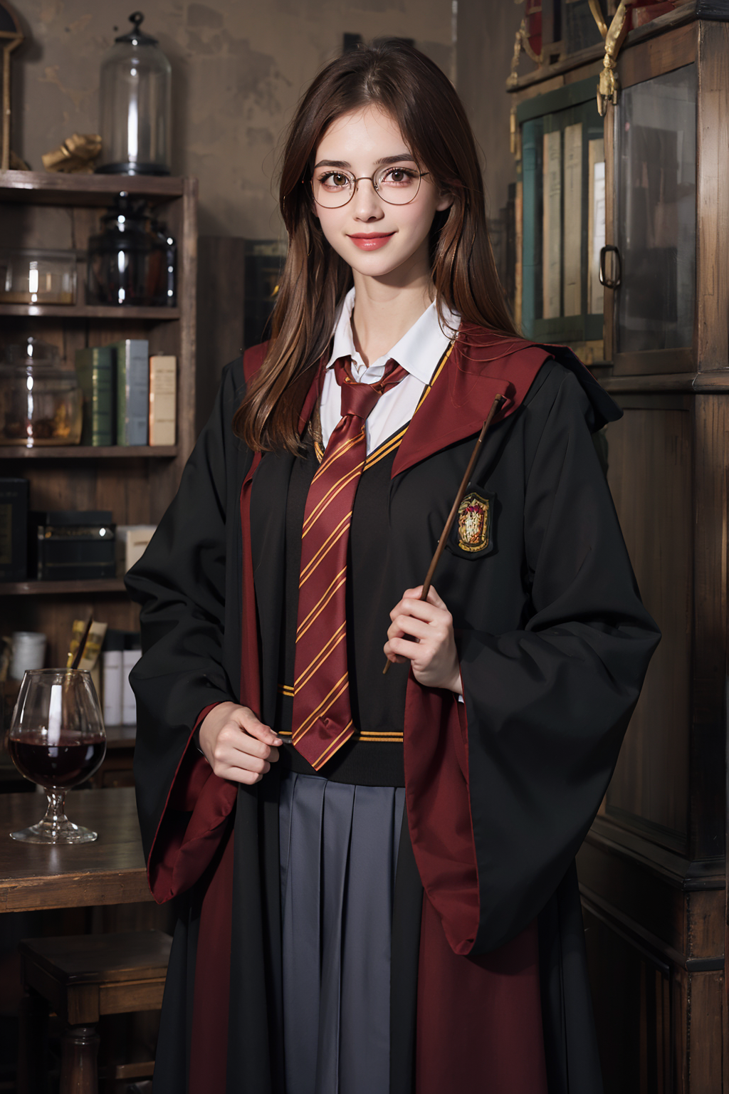 00932-1291732200-1girl, book, brown_hair, fine_art_parody, glasses, hogwarts_school_uniform, holding, necktie, realistic, robe, solo, long_hair,.png